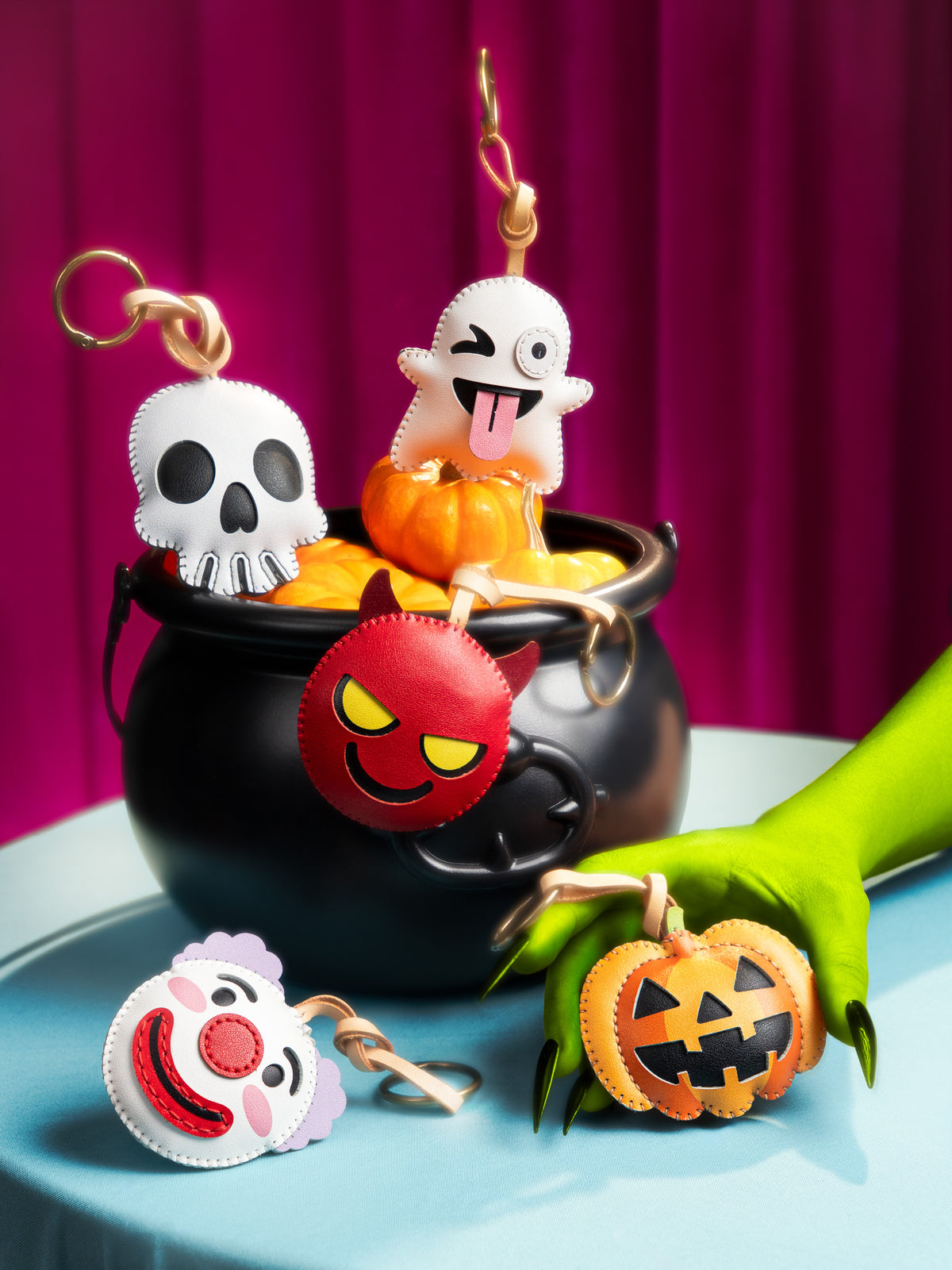 Móc Khoá Da Chủ Đề Halloween