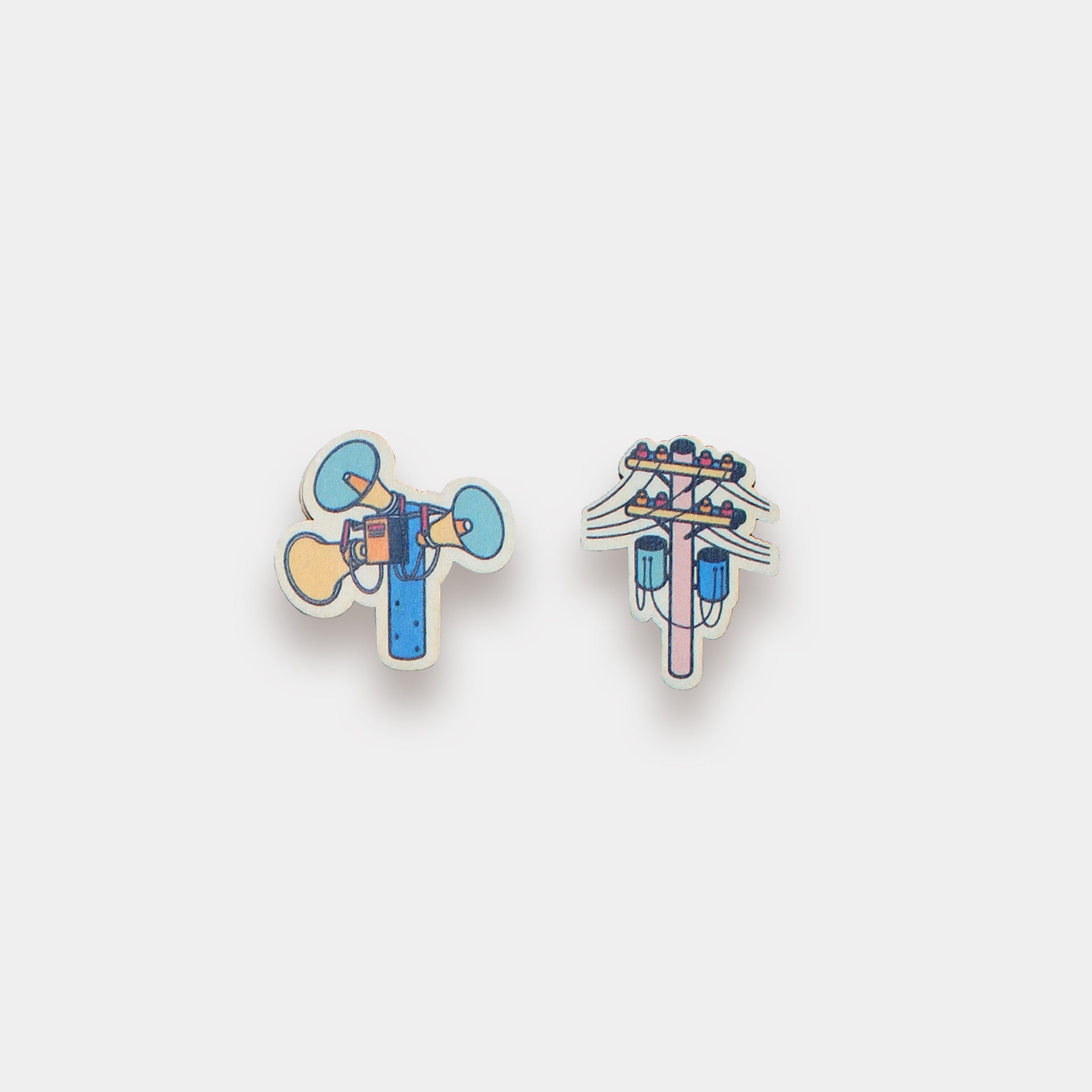 Pin Gỗ - Loa Phường, Cột Điện