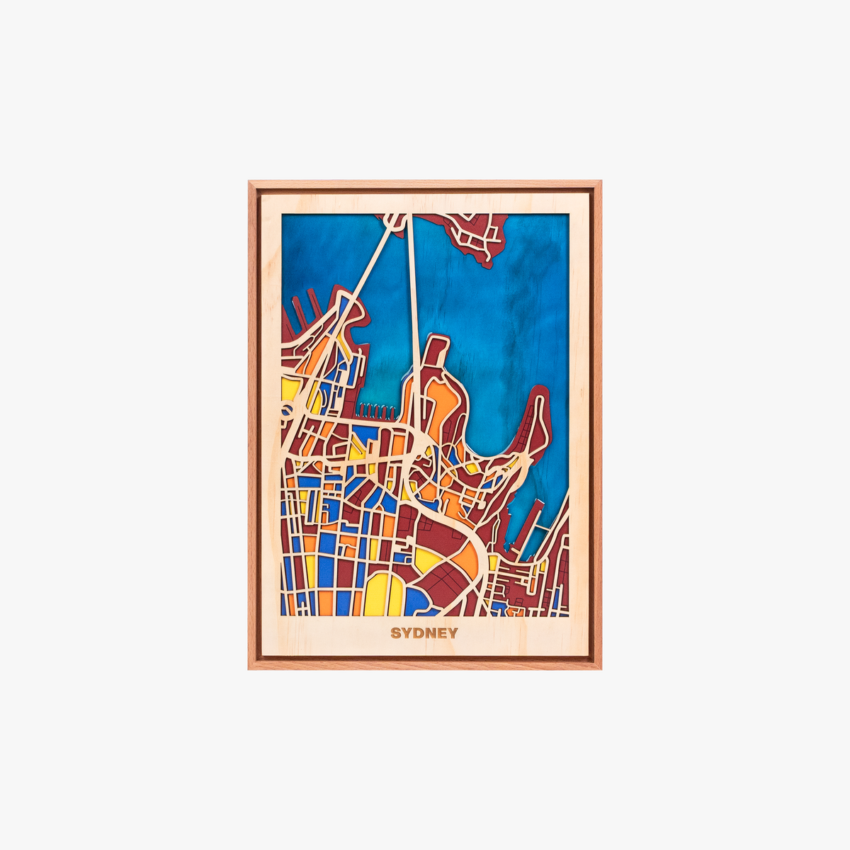 Bản Đồ Tranh Gỗ - Úc