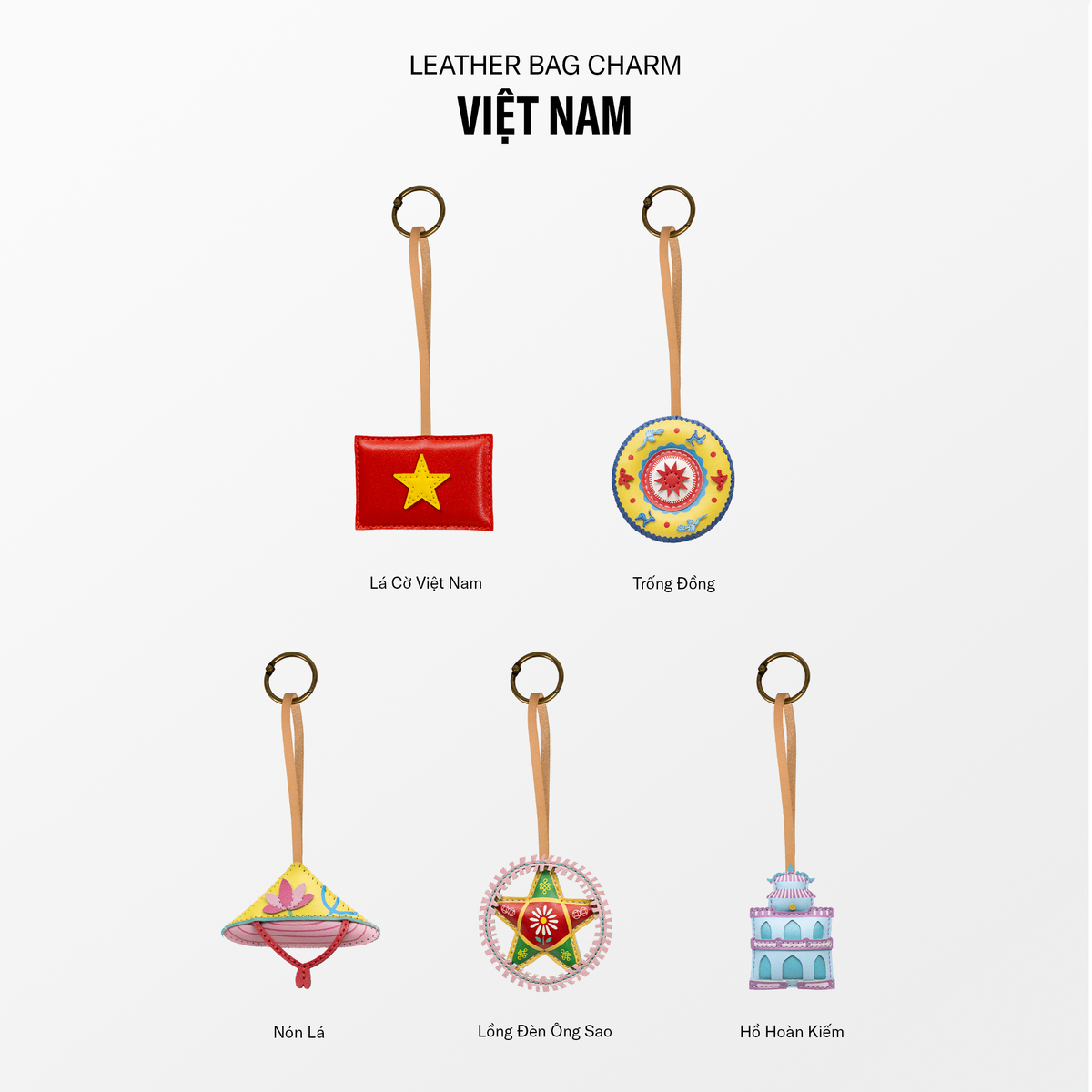 Móc Khóa Da Chủ Đề Việt Nam