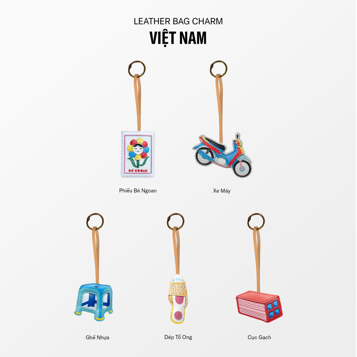 Móc Khóa Da Chủ Đề Việt Nam