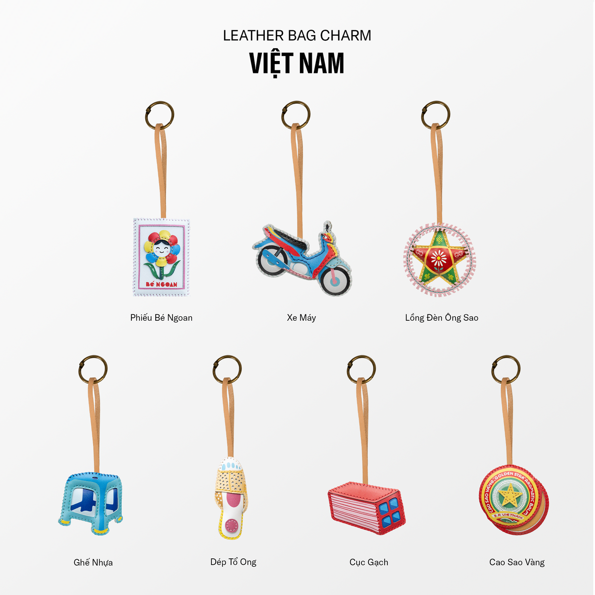 Móc Khóa Da Chủ Đề Việt Nam