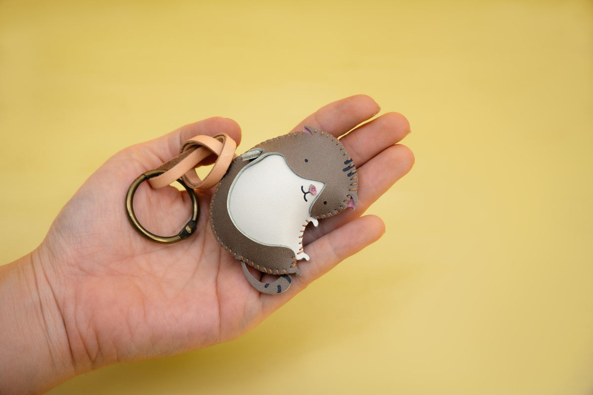 Móc Khóa Da Chủ Đề Mèo Cưng