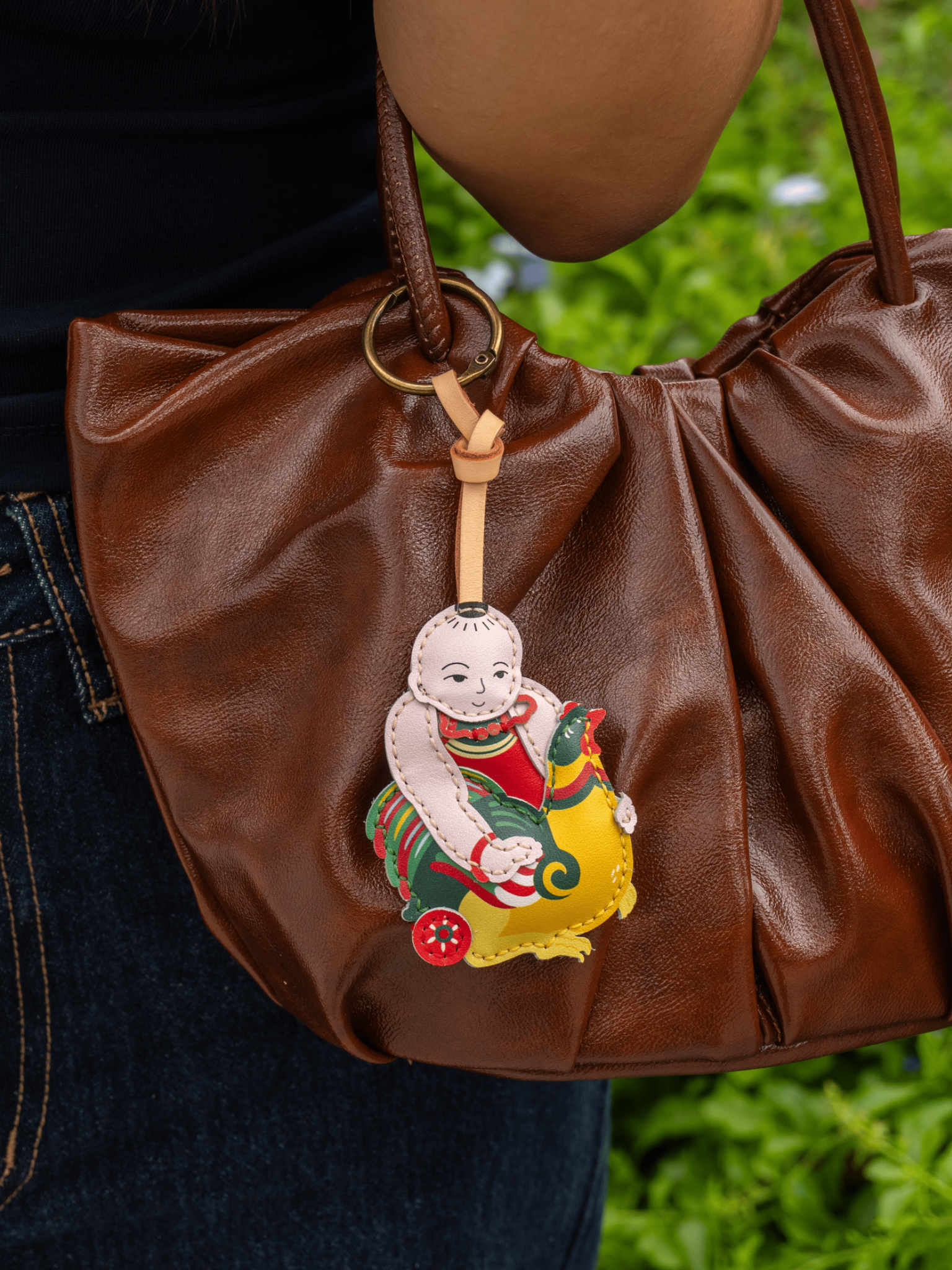 Móc Khóa Da Chủ Đề Tranh Đông Hồ