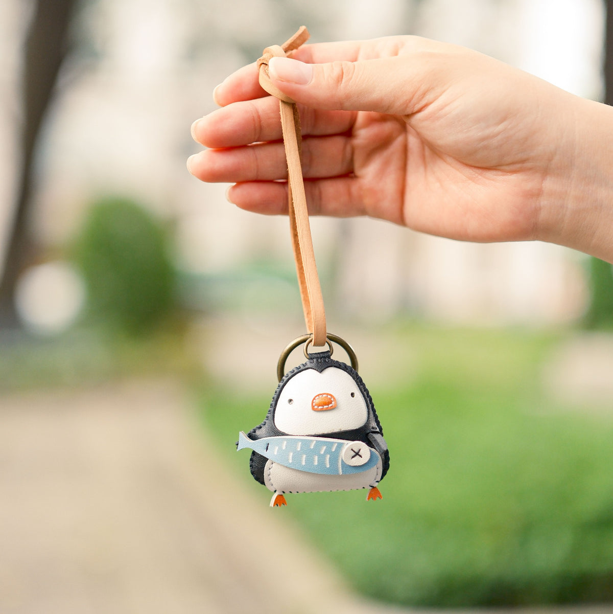 Móc Khóa Da Chủ Đề Động Vật Dưới Nước