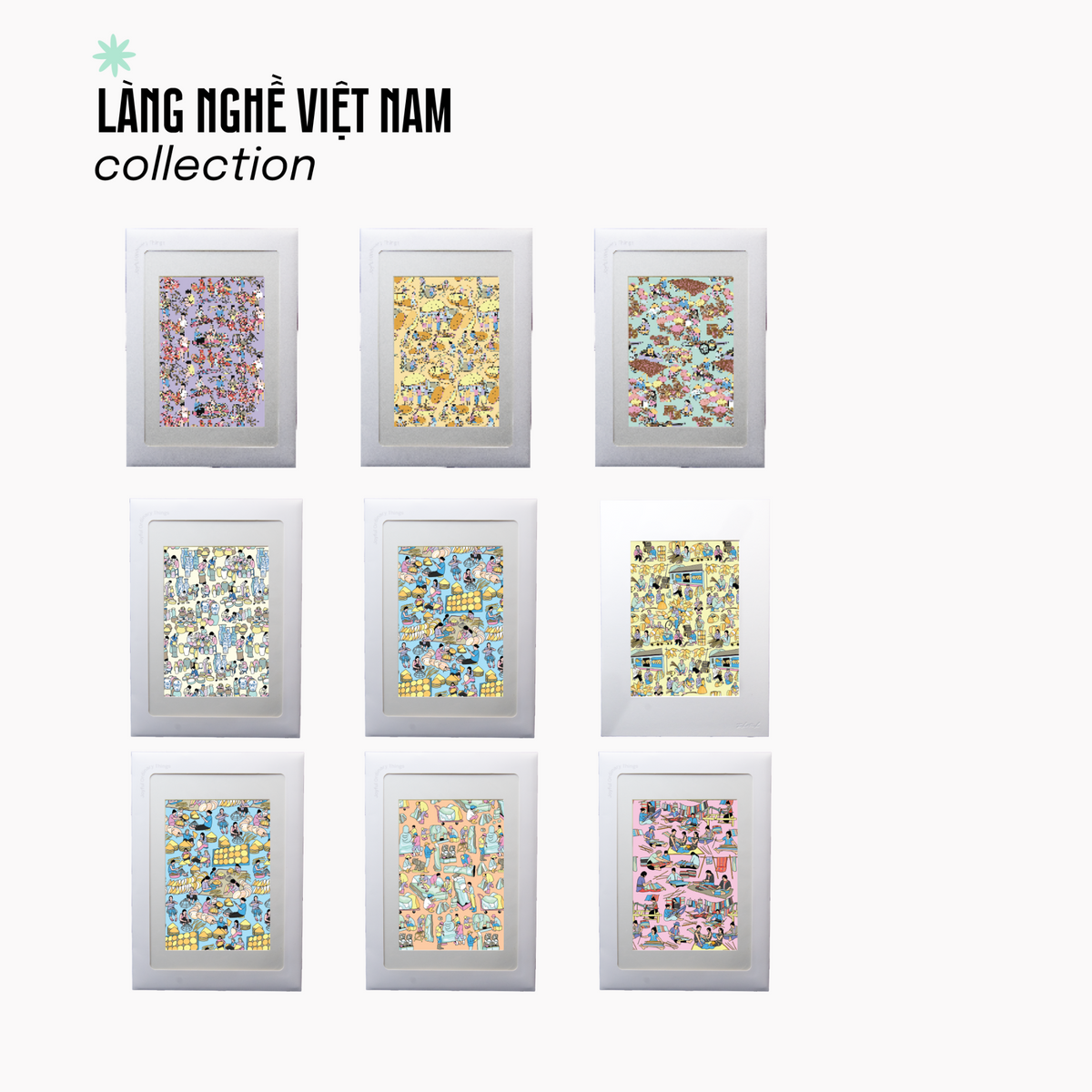 Tranh Treo Tường "Làng Nghề"