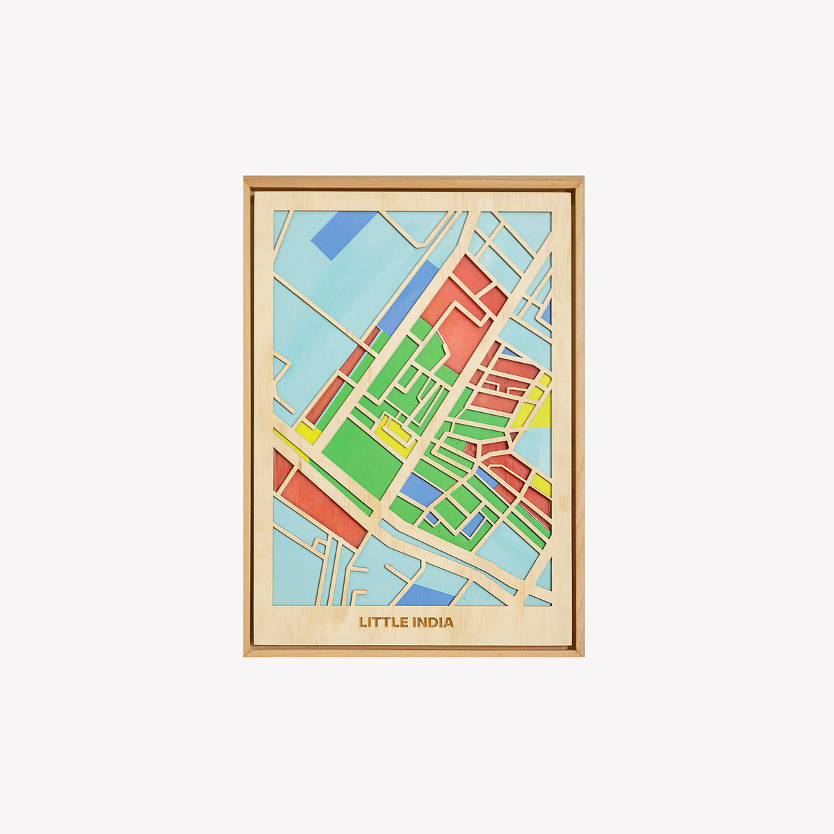 Bản Đồ Tranh Gỗ - Singapore