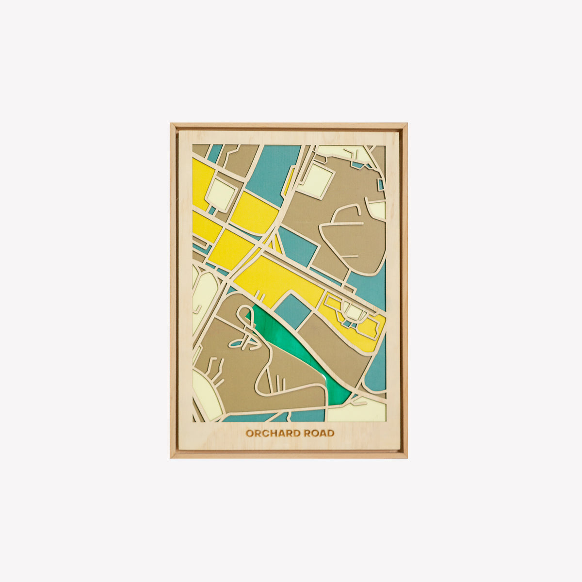 Bản Đồ Tranh Gỗ - Singapore