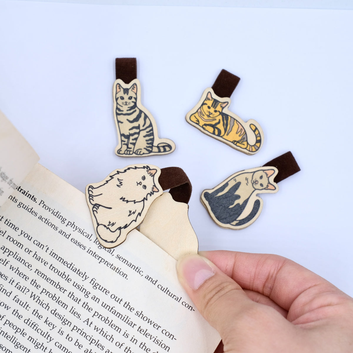 Kẹp Sách Gỗ (Set 4) - Chủ Đề Thú Cưng