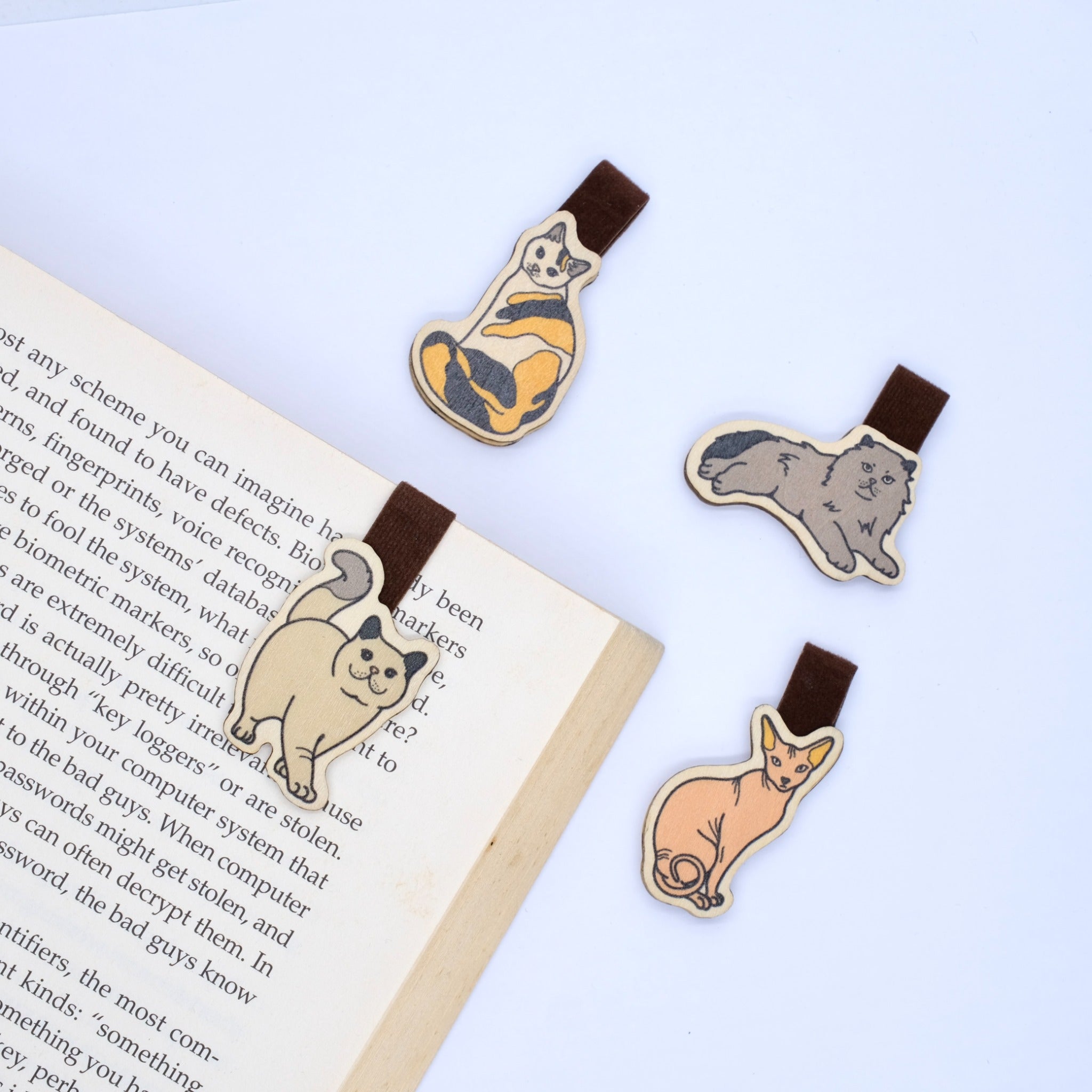 Kẹp Sách Gỗ (Set 4) - Chủ Đề Thú Cưng