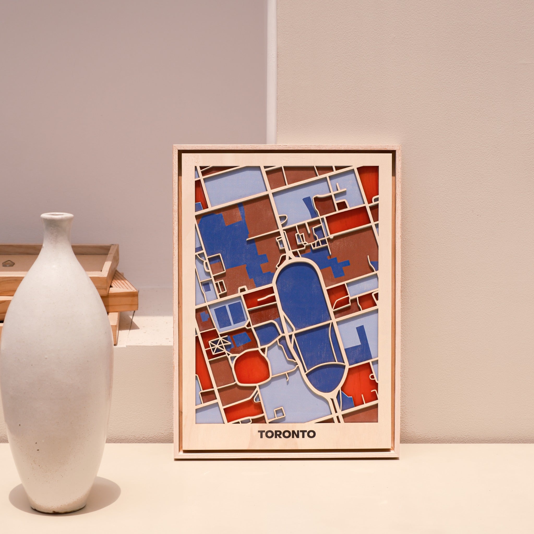 Bản Đồ Tranh Gỗ - Canada, Mexico