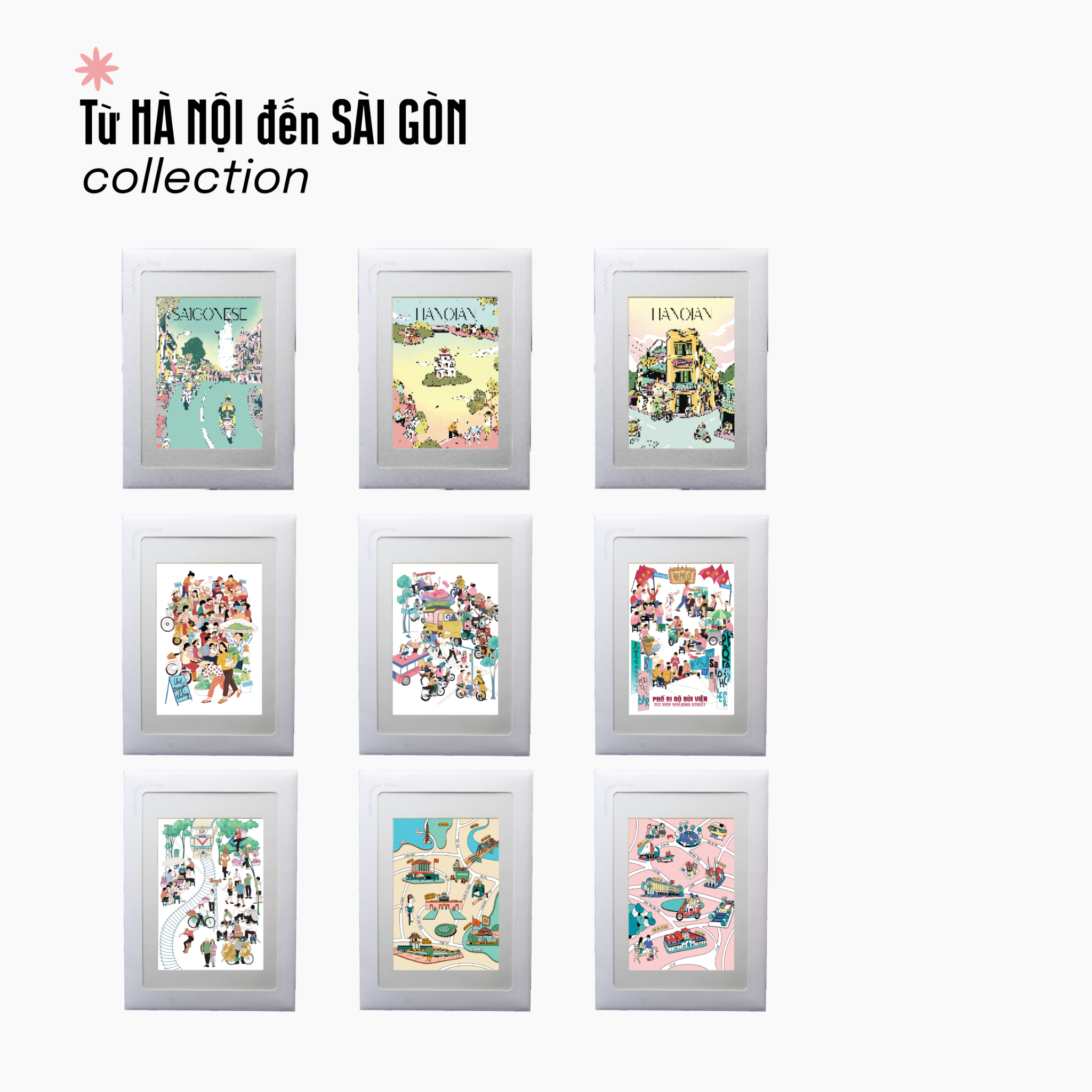 Tranh Treo Tường "Từ Hà Nội Đến Sài Gòn"