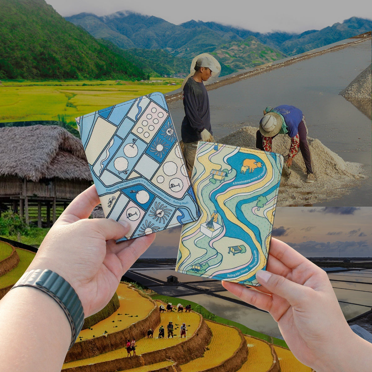 Bao Da Hộ Chiếu Ruộng muối