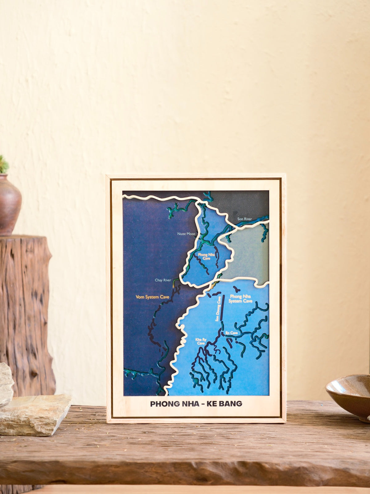 Bản Đồ Tranh Gỗ Việt Nam - Phong Nha Kẽ Bàng