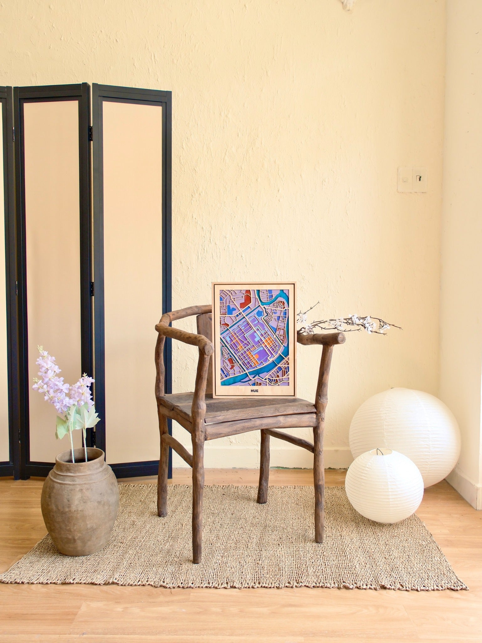Bản Đồ Tranh Gỗ Việt Nam - Huế