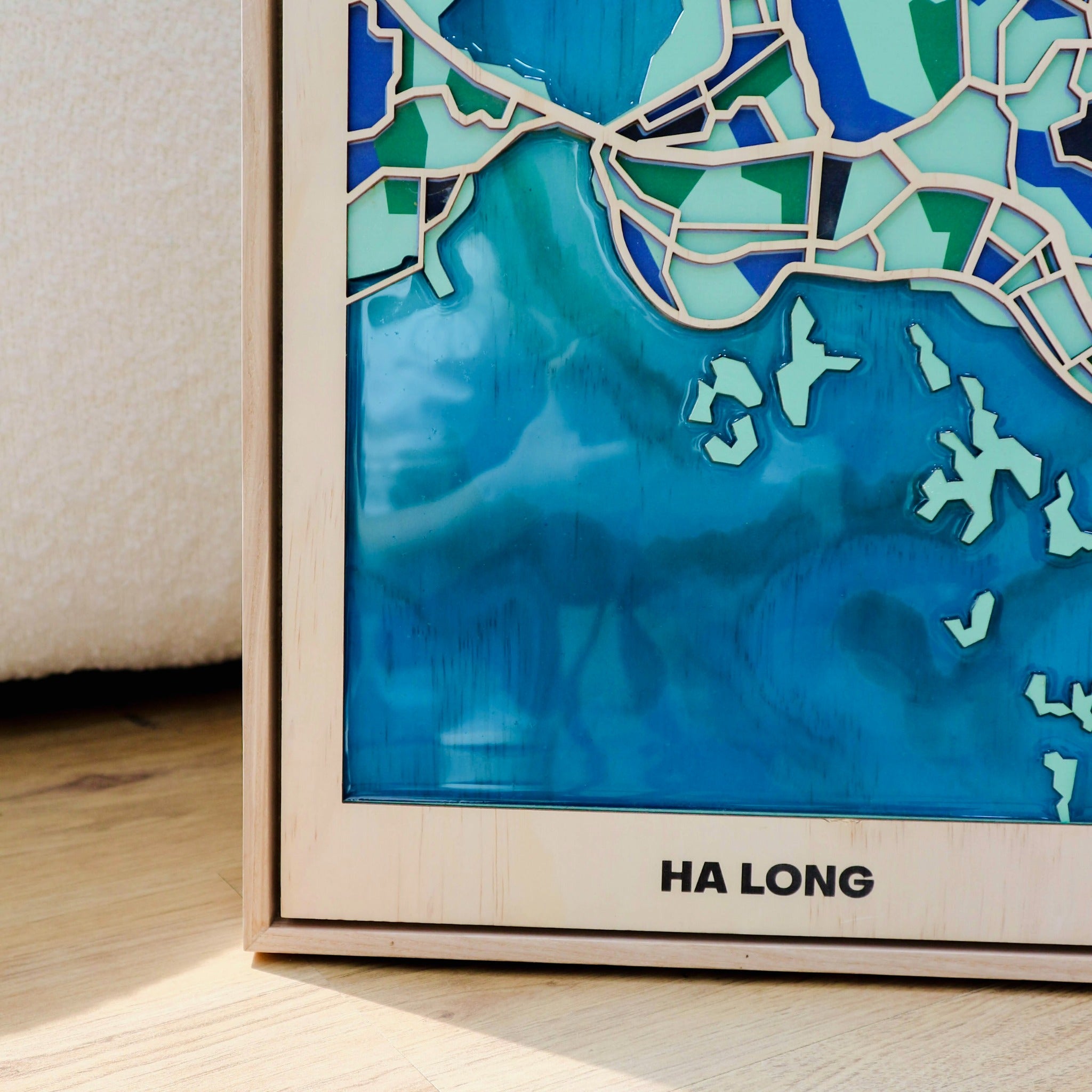 Bản Đồ Tranh Gỗ Việt Nam - Hạ Long
